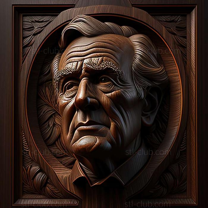 3D модель Джордж Уокер Буш, американский художник (STL)